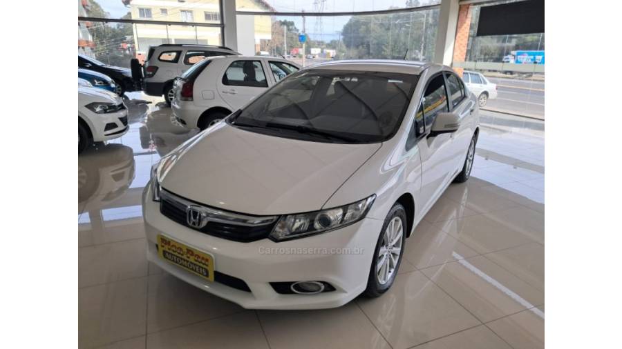 HONDA - CIVIC - 2013/2014 - Branca - Sob Consulta