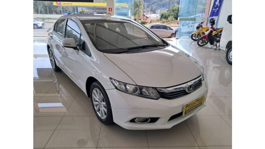 HONDA - CIVIC - 2013/2014 - Branca - Sob Consulta